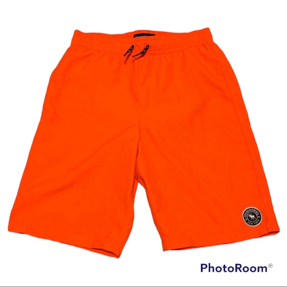 abercrombie kids Other - ABERCROMBIE KIDS Orange Swim Trunks Size 15/16 Like New Condition